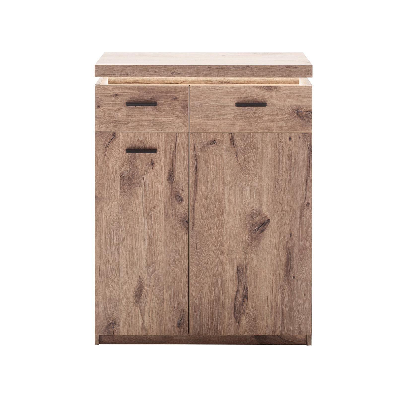 Kommode - Viking Oak - LED-Beleuchtung - 75 cm