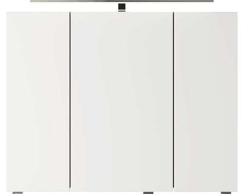 Pelipal Xpressline 4035 spiegelkast, 90 x 14,5 x 70,3 cm, eiken, 3-deurs, LED, IP44