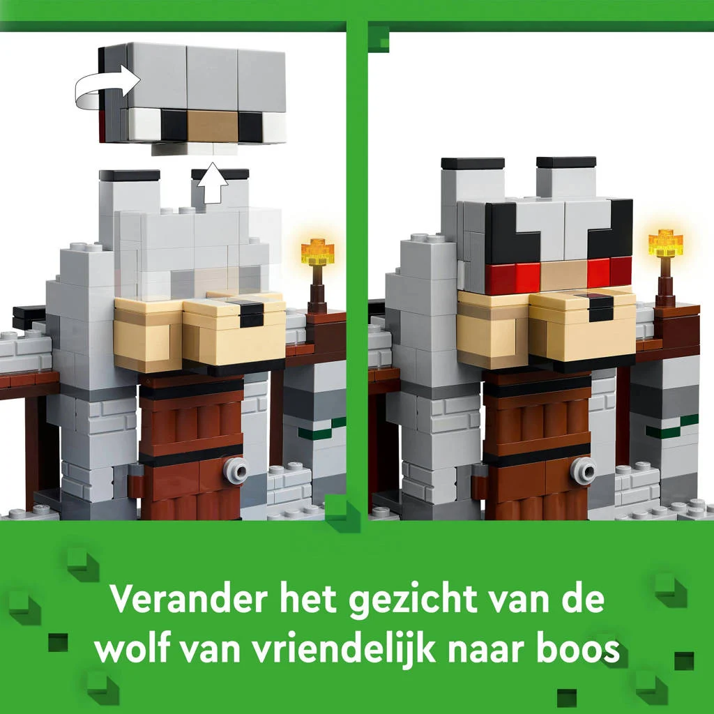 De wolvenburcht Bouwpakket met Kasteel Speelgoed voor Kinderen 21261