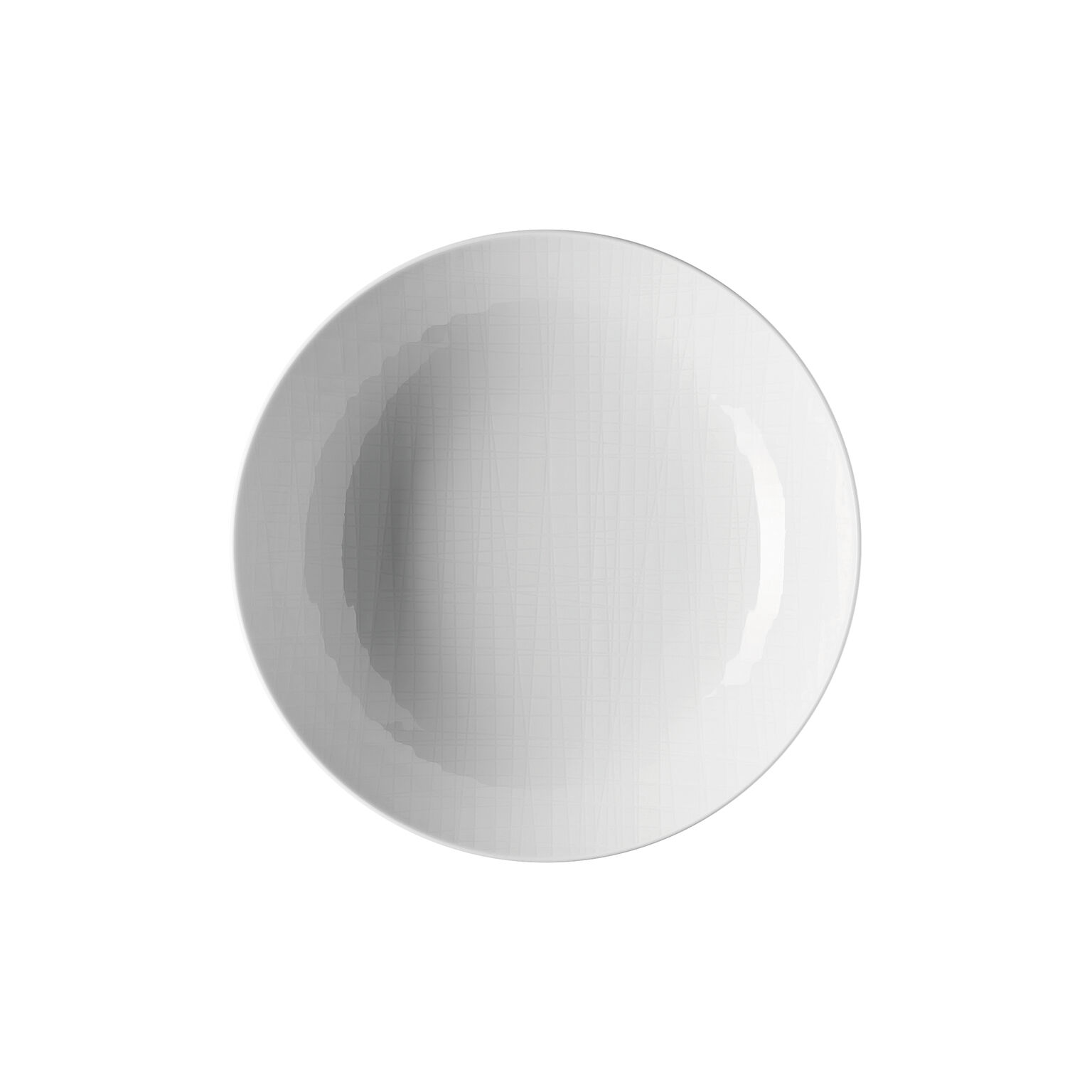 Mesh Weiss Teller 21 cm tief