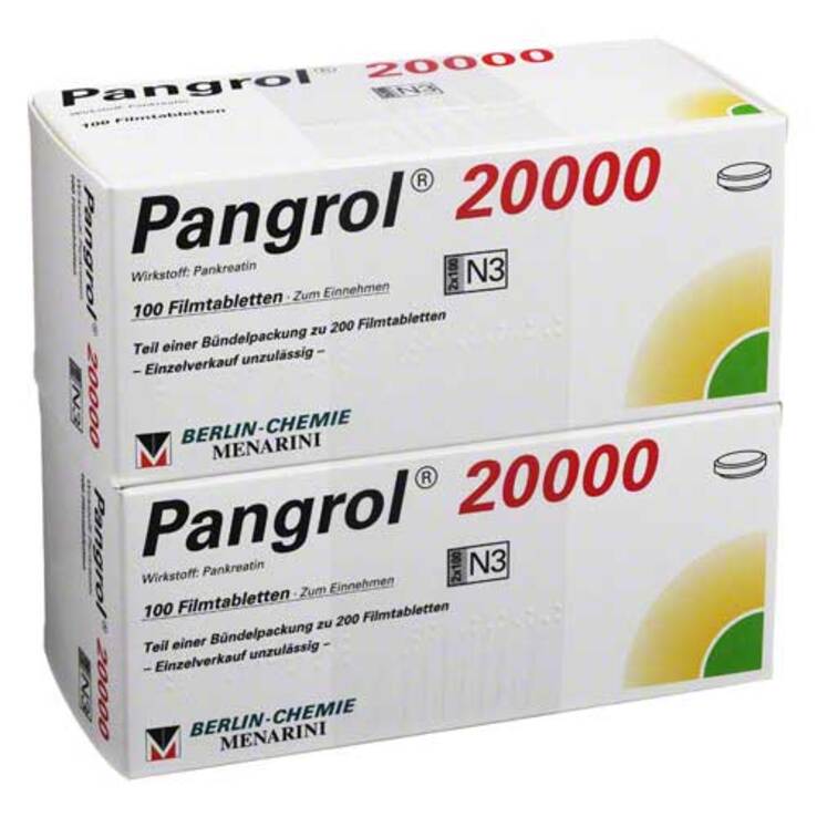 Pangrol 20000 magensaftresistente Tabletten, 200 St