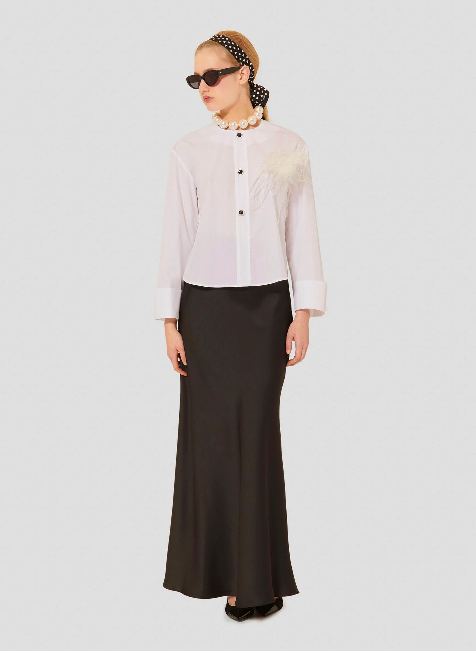 CARILLON - Chemise droite en coton | Blanc