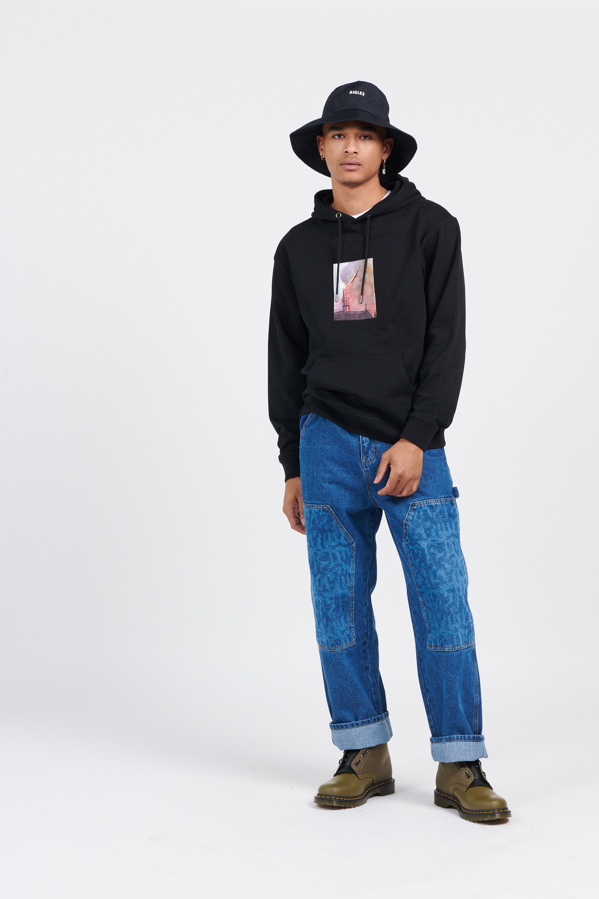 WASTED Hoodie HOODIE SIGHT Noir
