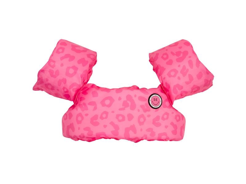 Swim Essentials Schwimmflügel Gurt 2-6 Jahre Leopard Pink Pfützenspringer mit Panther-Print
