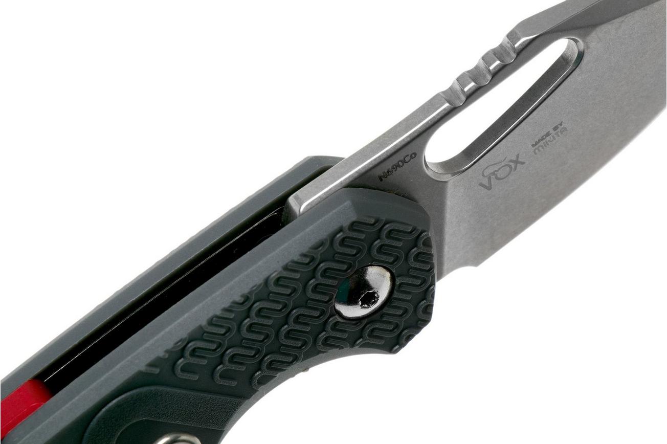 MKM Isonzo FX03-3PGY Clip Point Wolf Grey FRN zakmes, Jesper Voxnaes design