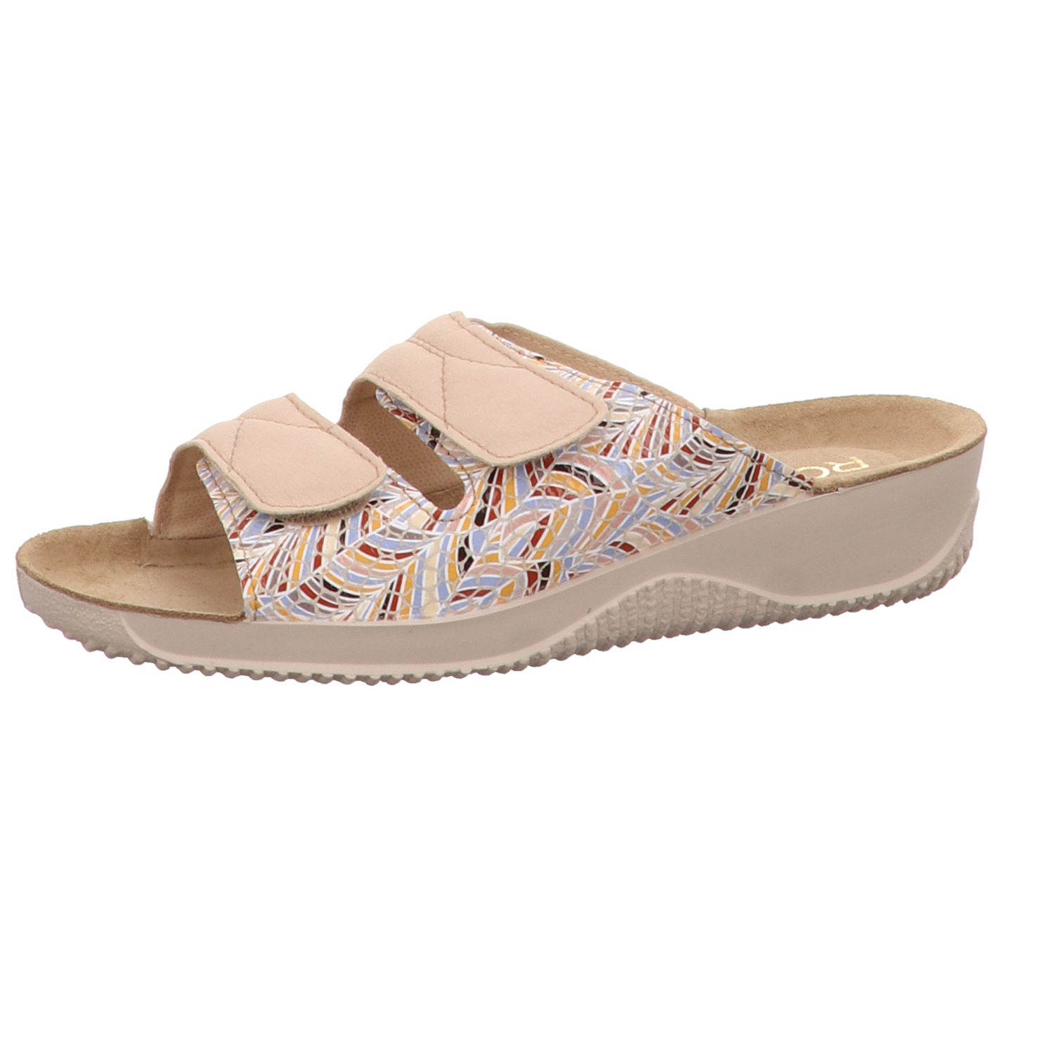 Rohde Pantolette beige weiss/weiss kombi