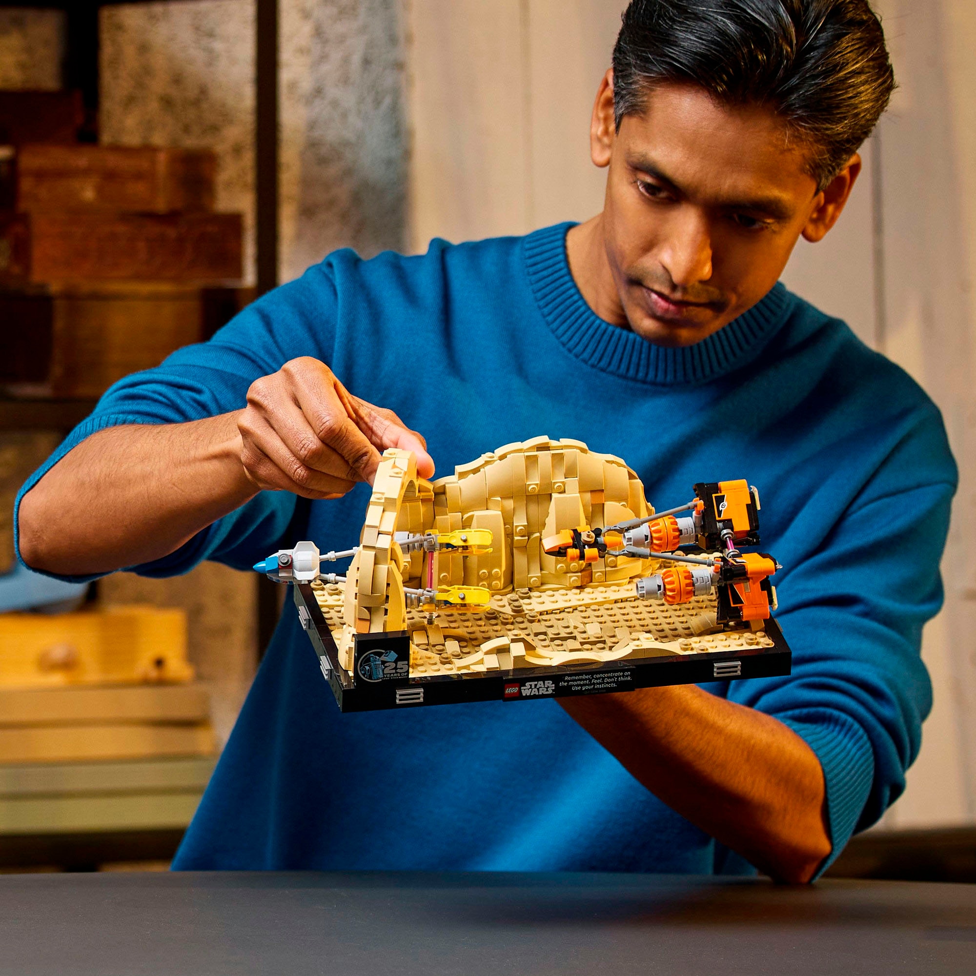 LEGO® Konstruktionsspielsteine »Podrennen in Mos Espa – Diorama (75380), LEGO Star Wars ™«