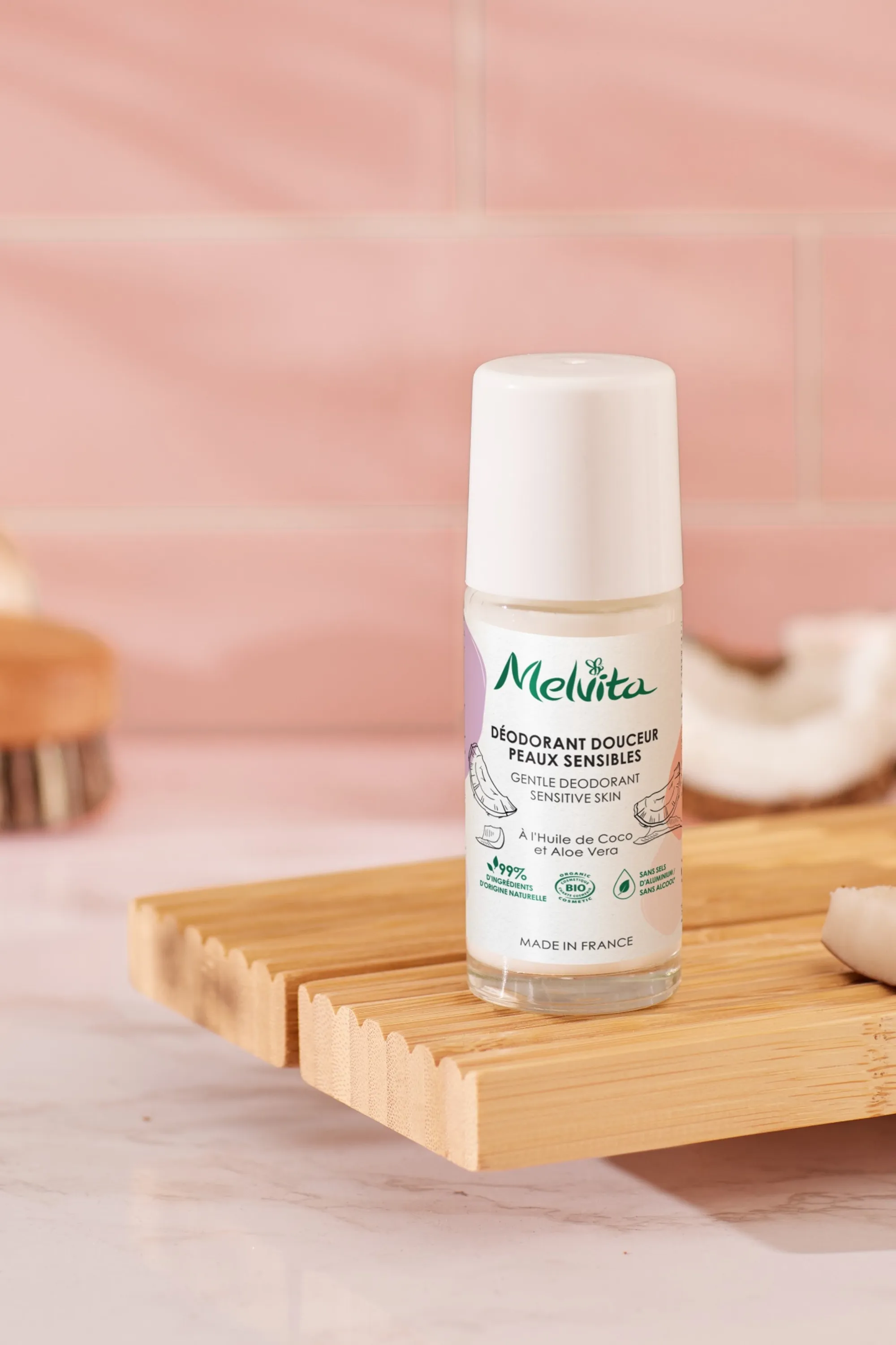 Melvita Déodorant peaux sensibles bio-50 ml