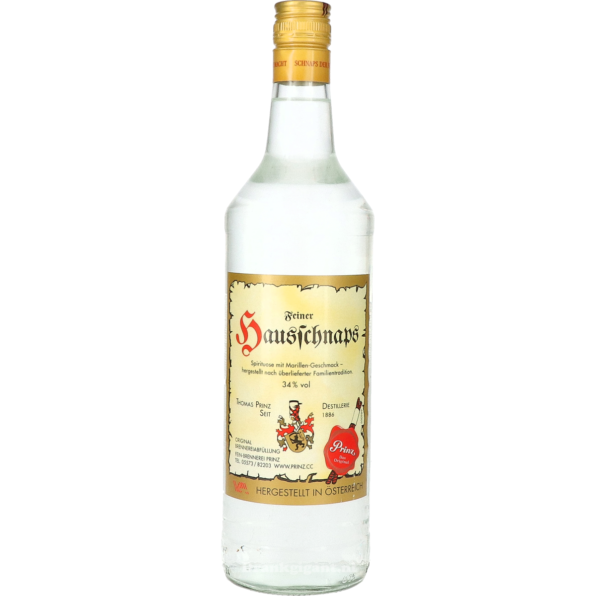 Prinz Hausschnaps Marillen - Abrikozen 100 cl