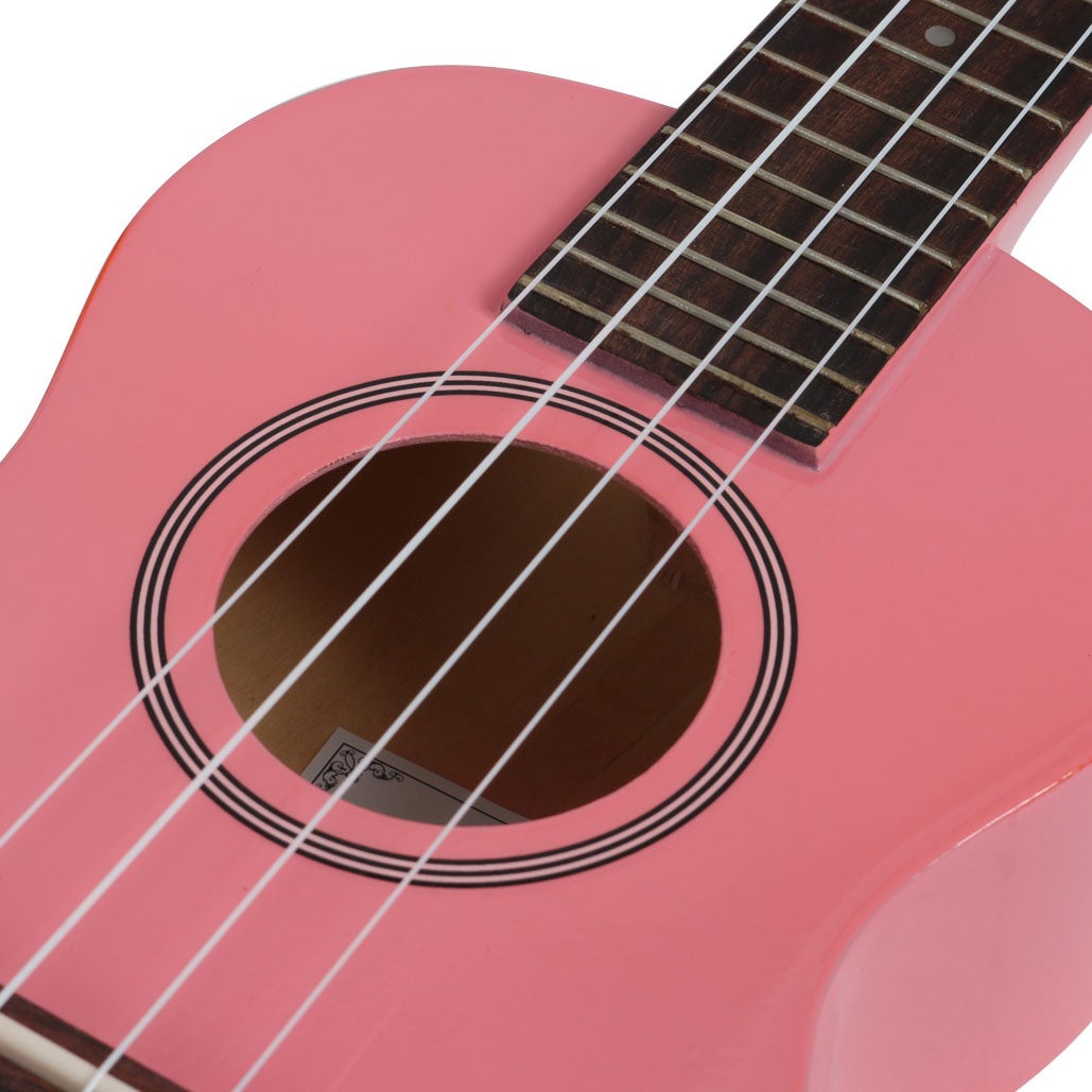 Fazley K23P-W concert ukelele roze
