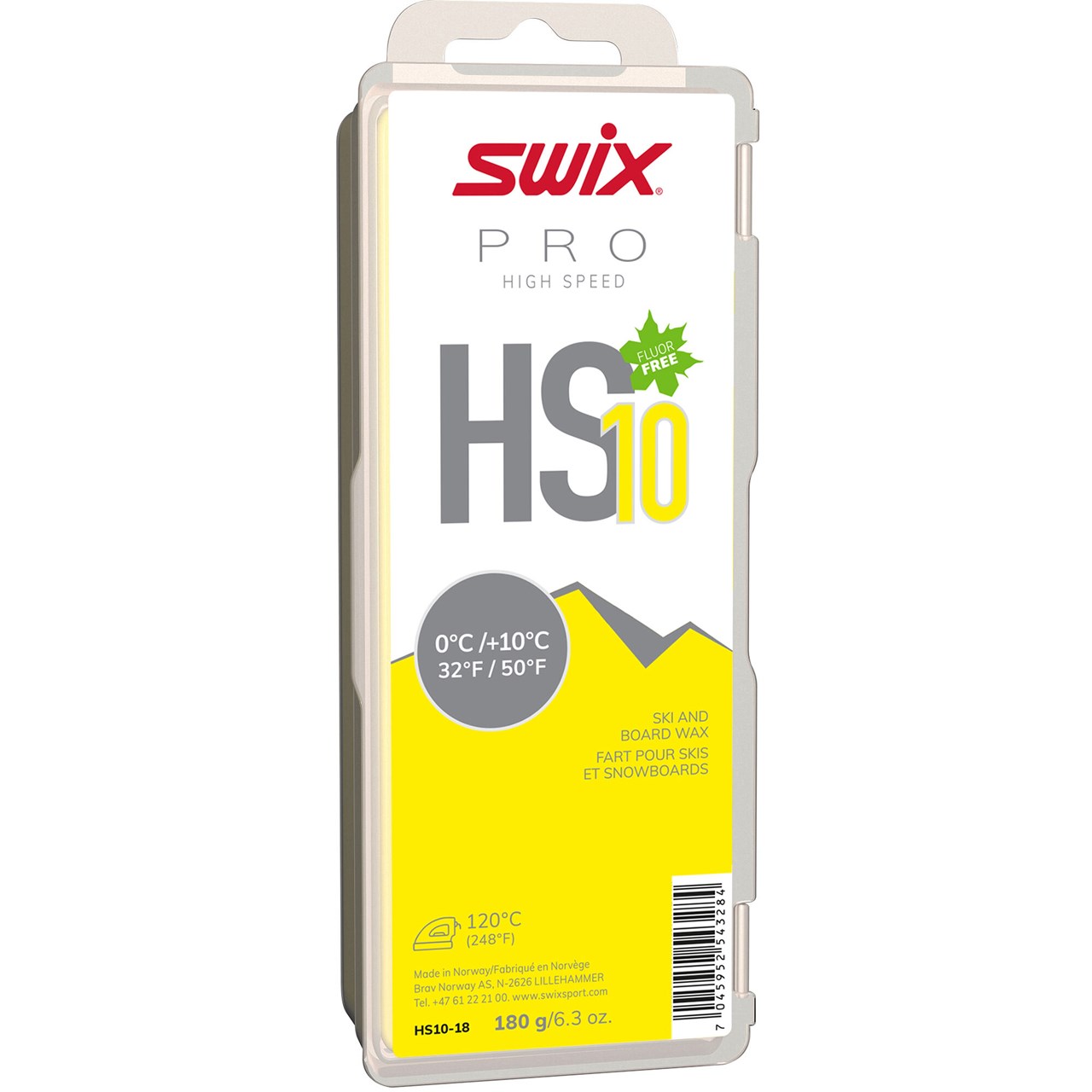 Swix High Speed 10 180g God voks for grunnpreparering, men også en fin treningsvoks