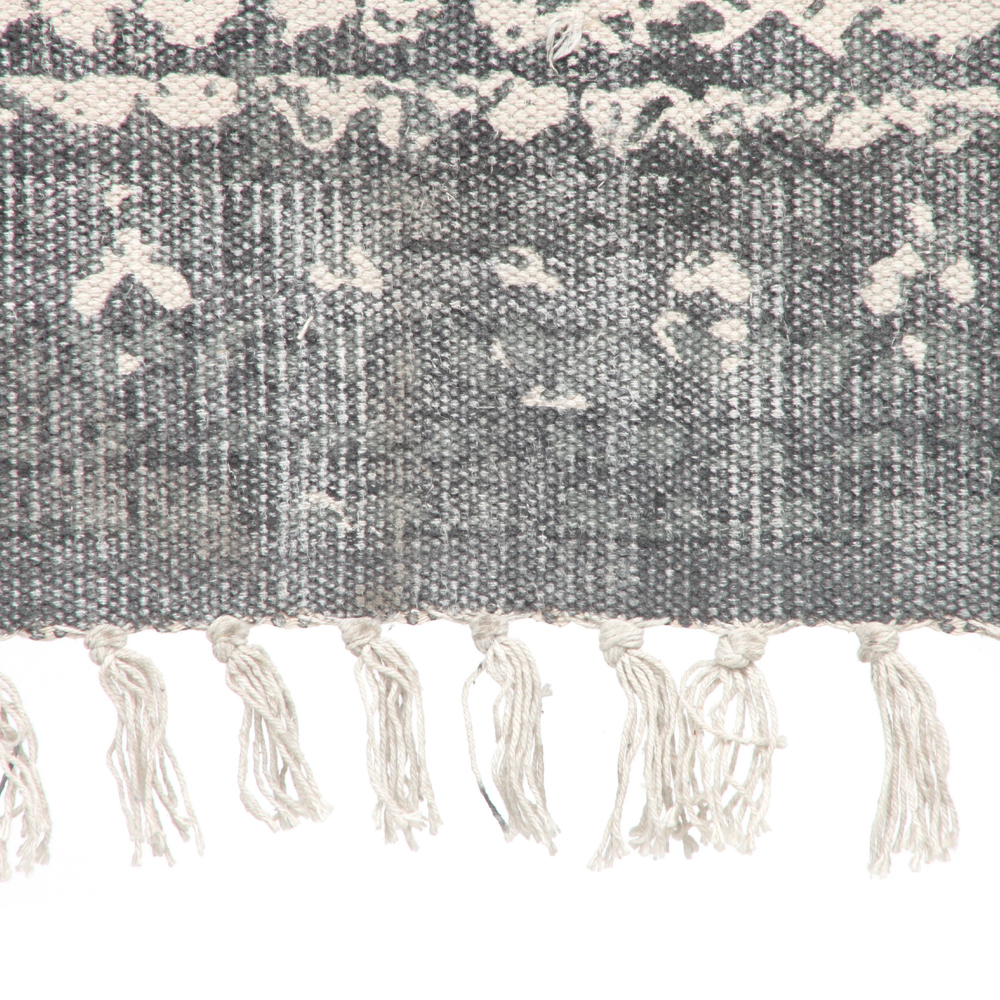 Teppich 'Umar', grau, weiß, T 140 cm, B 200 cm von fischer's lagerhaus