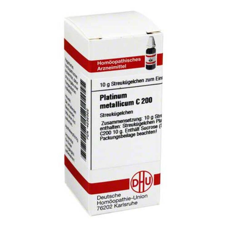 DHU Platinum metallicum C 200 Globuli, 10 g