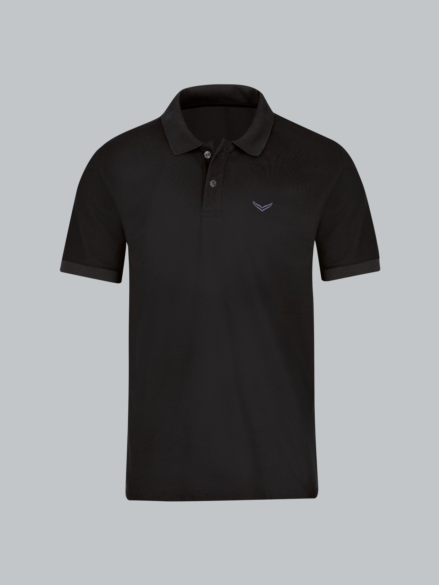 Polo-Shirt 100% Biobaumwolle Schwarz