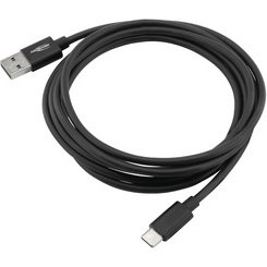 Câble de données & de charge, USB-A - USB-C, noir