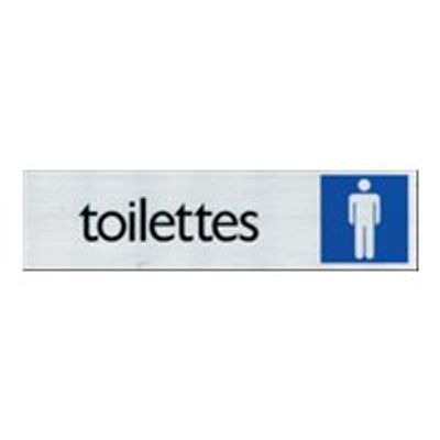 Pickup - Plaque de signalisation - 165 x 44 mm - toilettes pour hommes