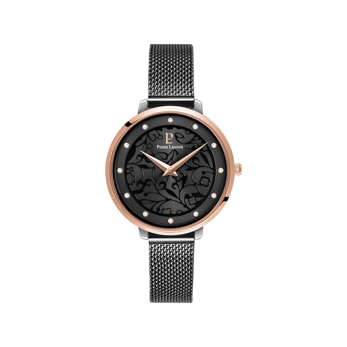 Montre Pierre Lannier femme acier doré rose