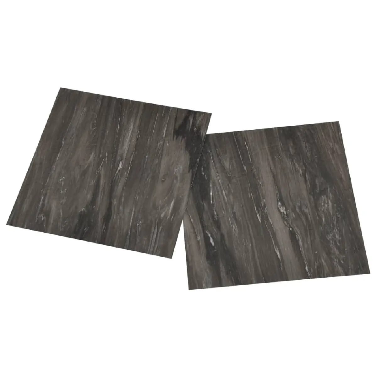 vidaXL Dalles PVC Autoadhésives 1,86m² Gris Foncé