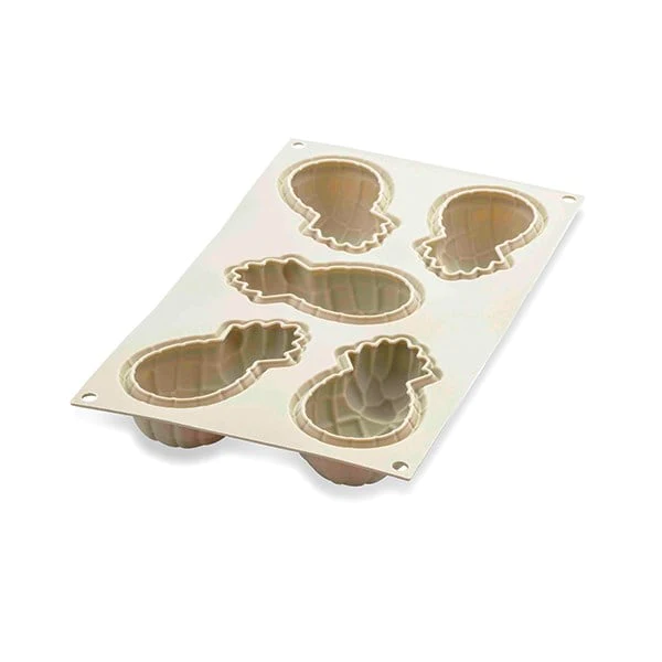 Moule silicone 5 mini gâteaux Mini ananas Silikomart