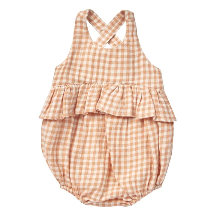Quincy Mae Barboteuse Penny Vichy | Abricot