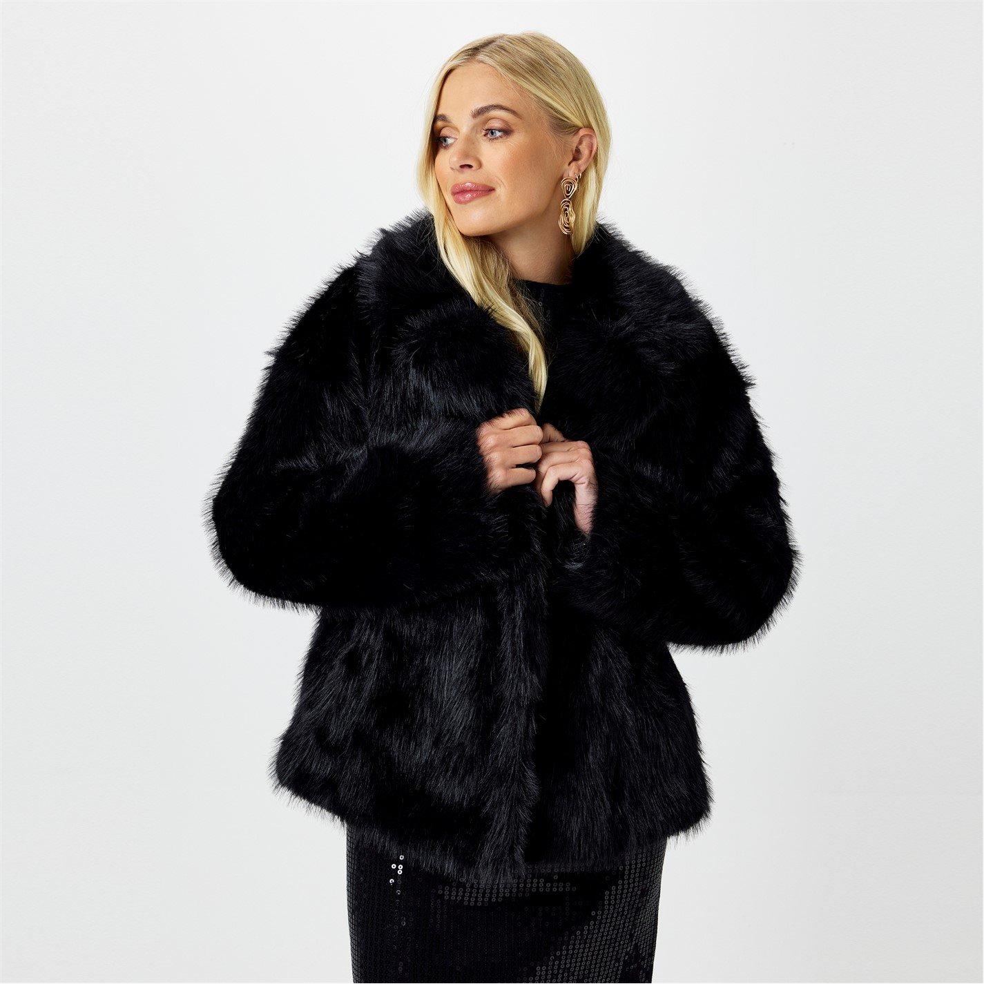 Biba Short Faux Fur Jacket