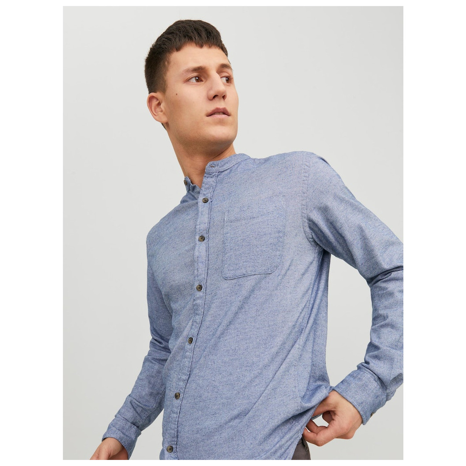 Jack & Jones ! JJEBAND MELANGE SHIRT LS SN