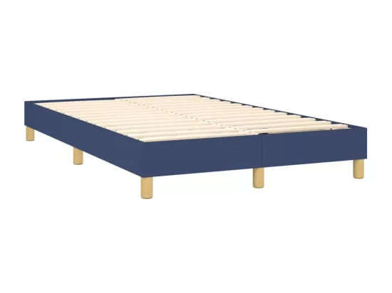 Sommier à lattes de lit Bleu 120x200 cm Tissu