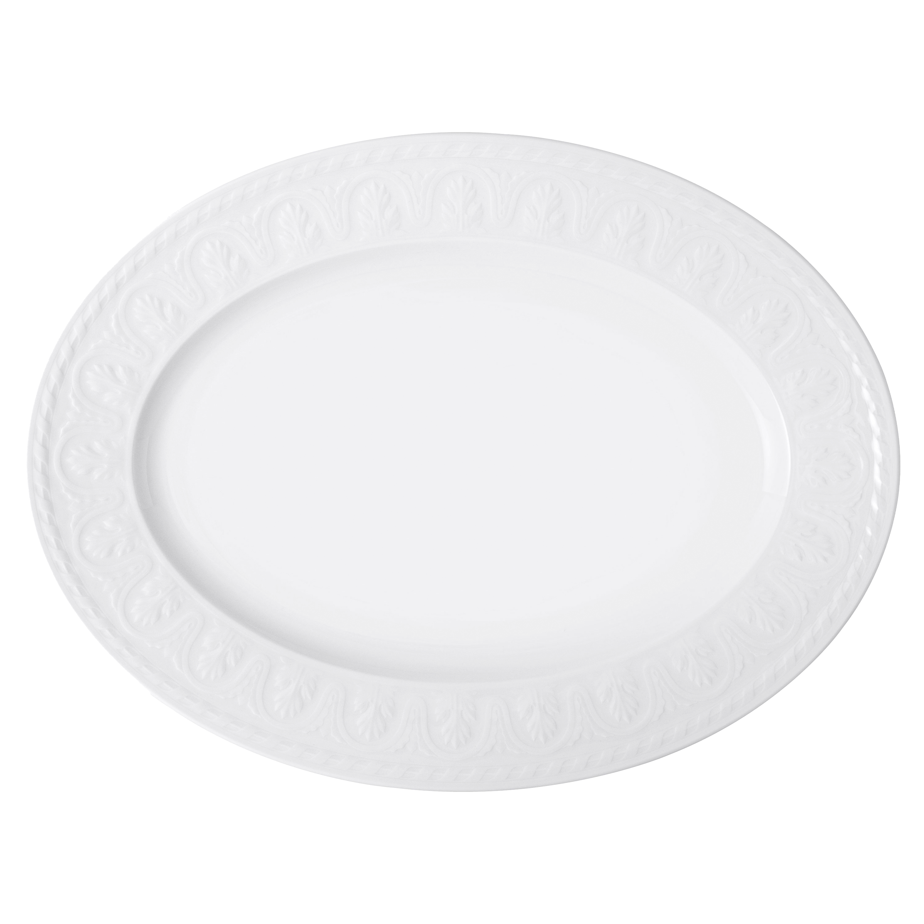 Cellini Serving tray White, 15.8'' x 11.7'', Premium Porcelain