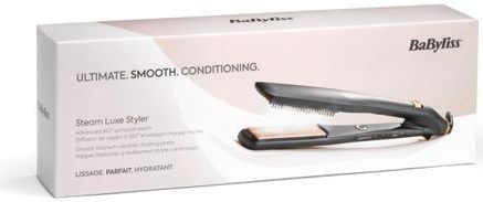BaByliss - Steam Luxe Styler ST596E - Stijltang - Zwart - Keramische Platen