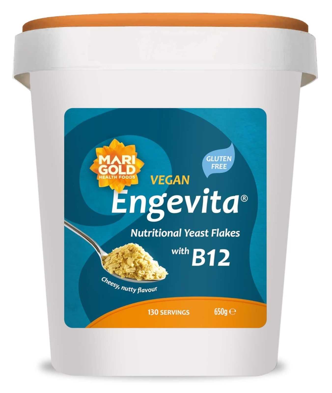 Marigold Health Foods Copos de Levadura Engevita con Vitamina B12 100g