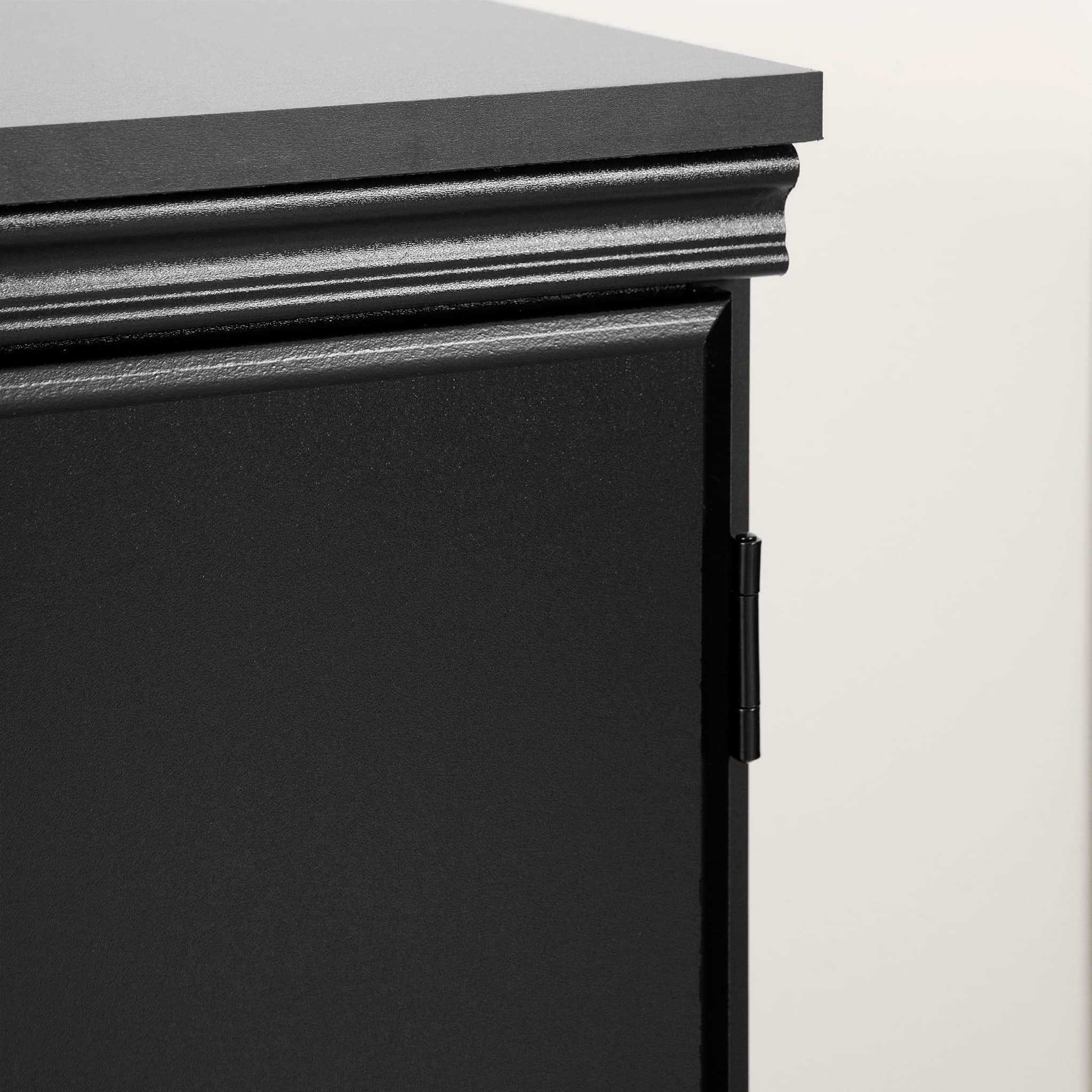 South Shore Armoire de Rangement 2 Portes - Morgan Noir Solide