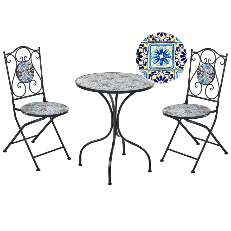 AGGIUS - Bistroset - Zwart - IJzer