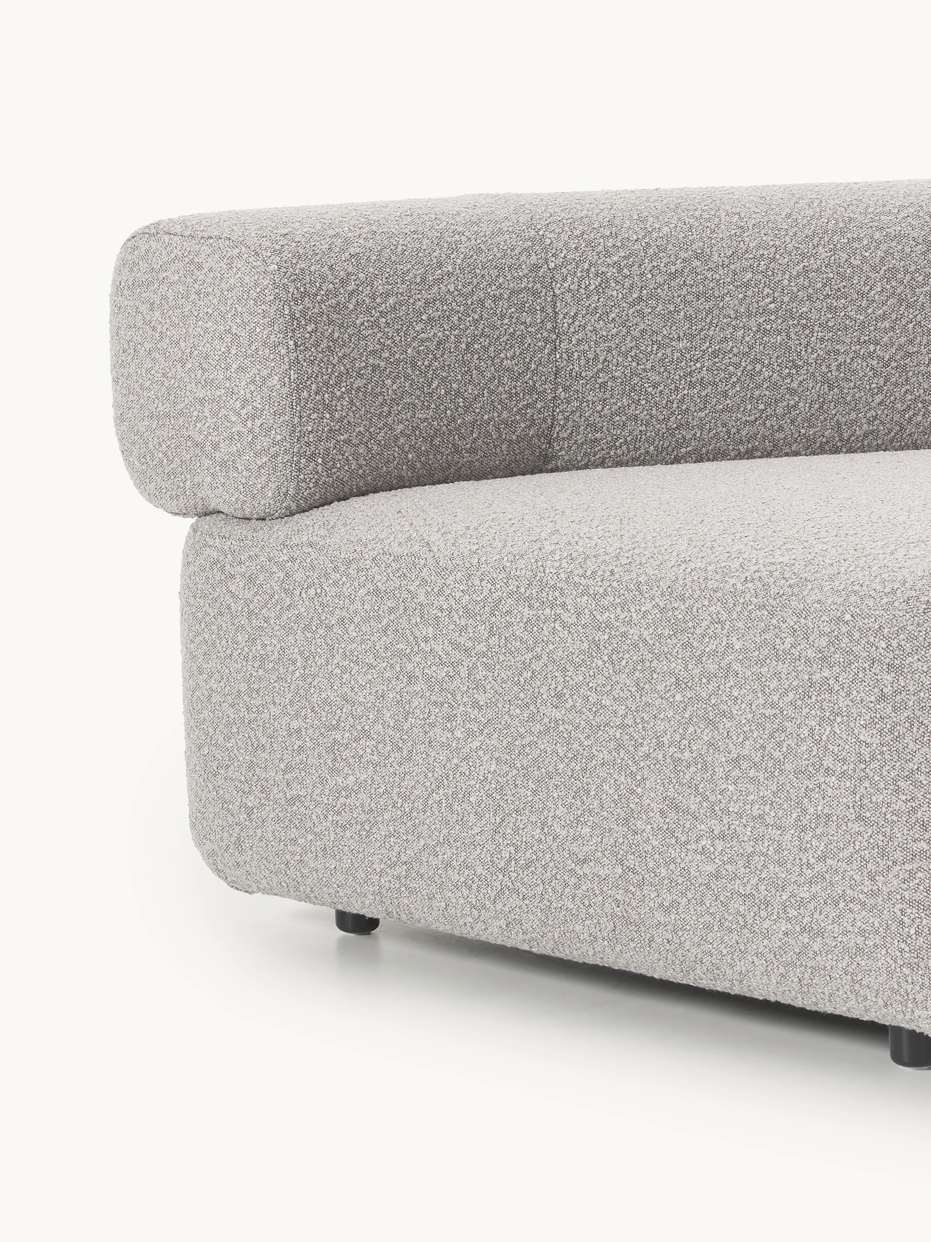 Ronde bouclé hoekmodule Anton