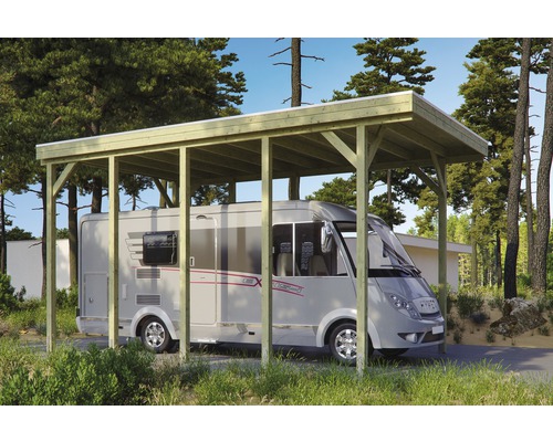 Enkele carport SKAN HOLZ Friesland 397x708 cm dompelgeïmpregneerd