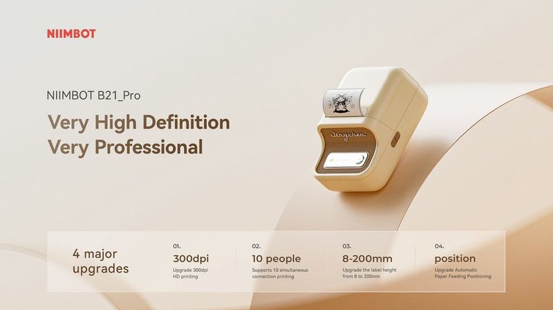 Niimbot - B21 Pro - Etikettenprinter - EU-stekker - Thermische Printtechnologie