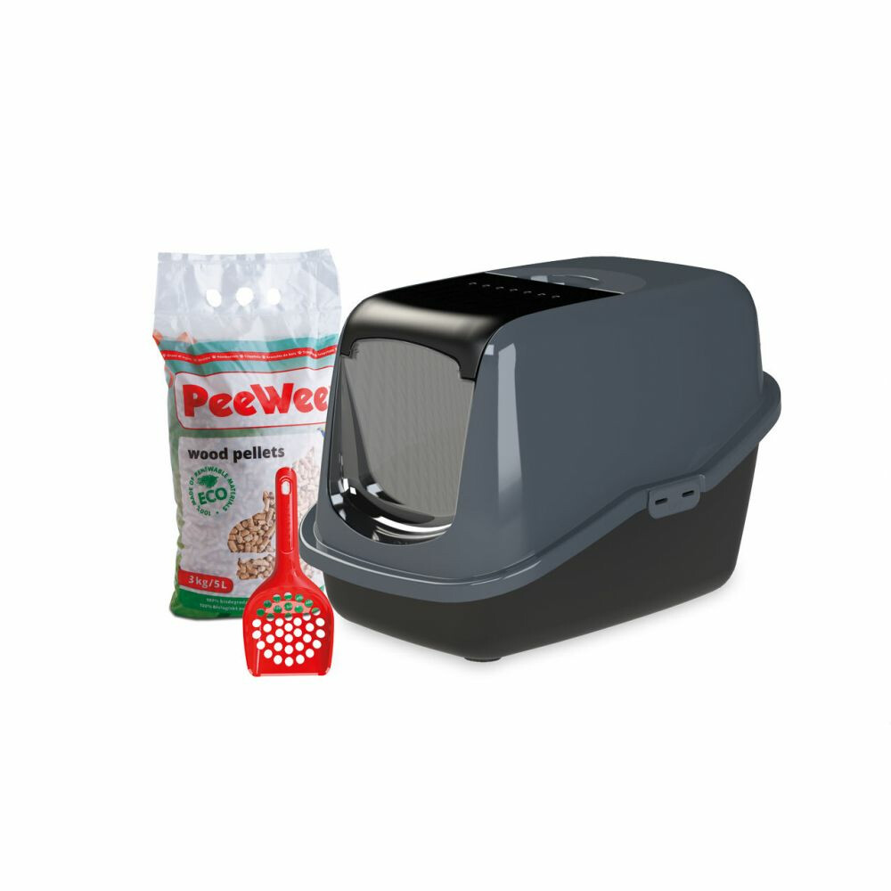 PeeWee Startpakket EcoHus Zwart - Antraciet56 x 39 x 38,5 cm