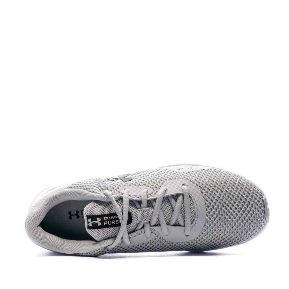 Under Armour Chaussures de Running Grise Homme Under Armour Charged Pursuit 3
