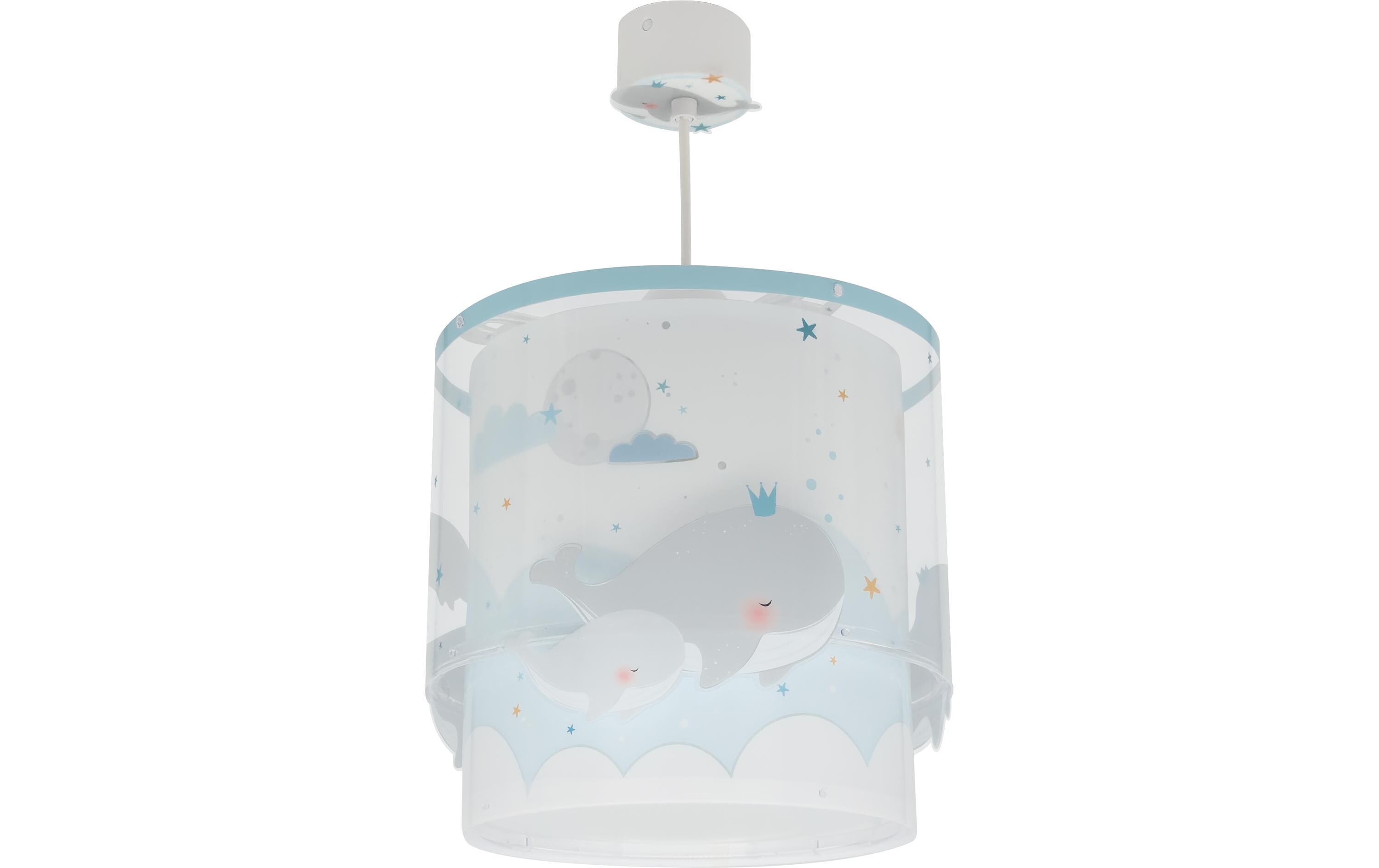 Hängelampe Whale Dreams BlauPendelleuchte mit Doppelschirm für Kinderzimmer