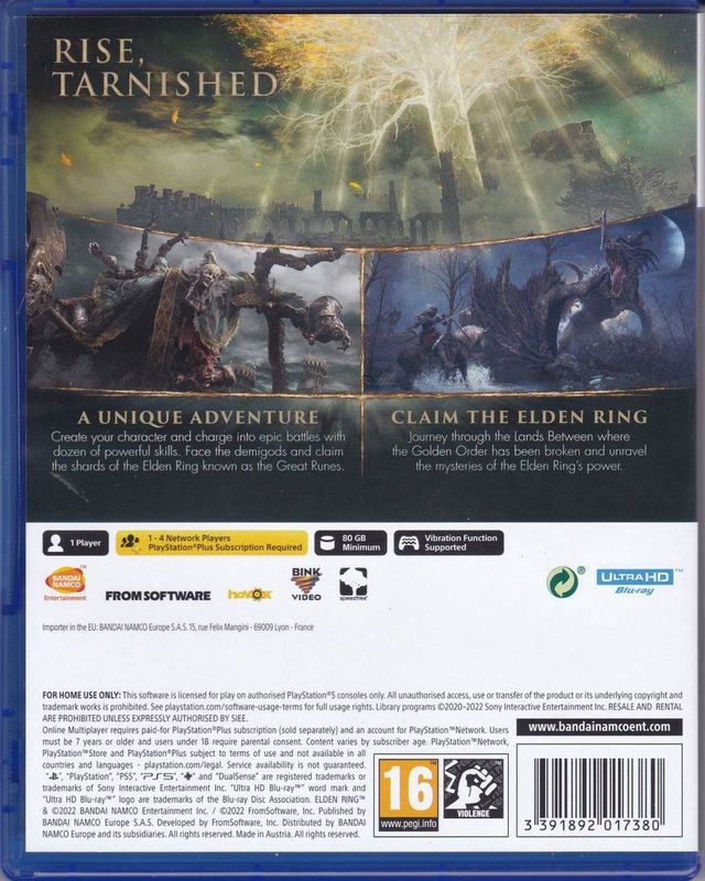 FromSoftware - Elden Ring - PlayStation 5 Game - Actie RPG - Fantasie
