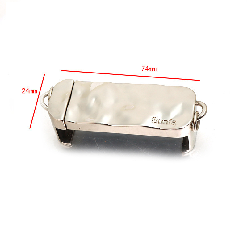 (74x24mm) Universal Handy Metall Halterung mit Ösen - Silber