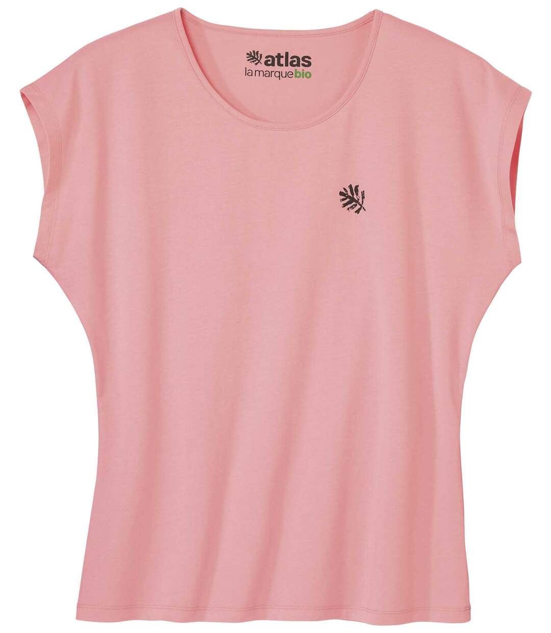 Le Tee-Shirt Femme Sans Manches Coton Bio Rose Saumon