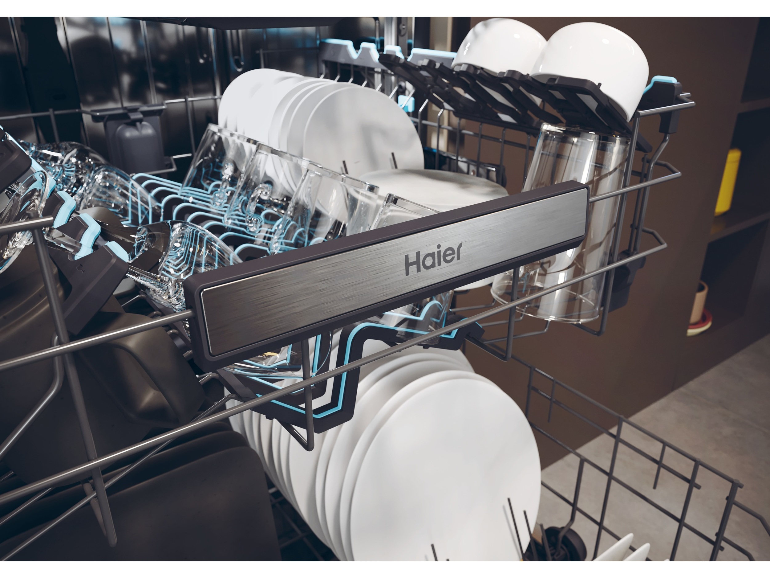 MÁQUINA DE LAVAR LOIÇA ENCASTRE HAIER XS 6B0S3FSB B 16 CONJUNTOS
