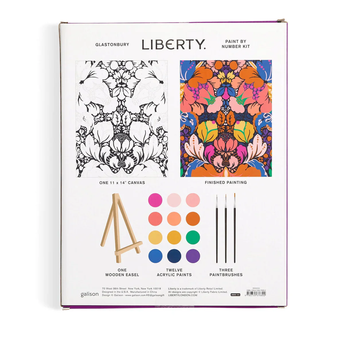Zik Zak  Liberty Glastonbury Paint by Number DIY-kit