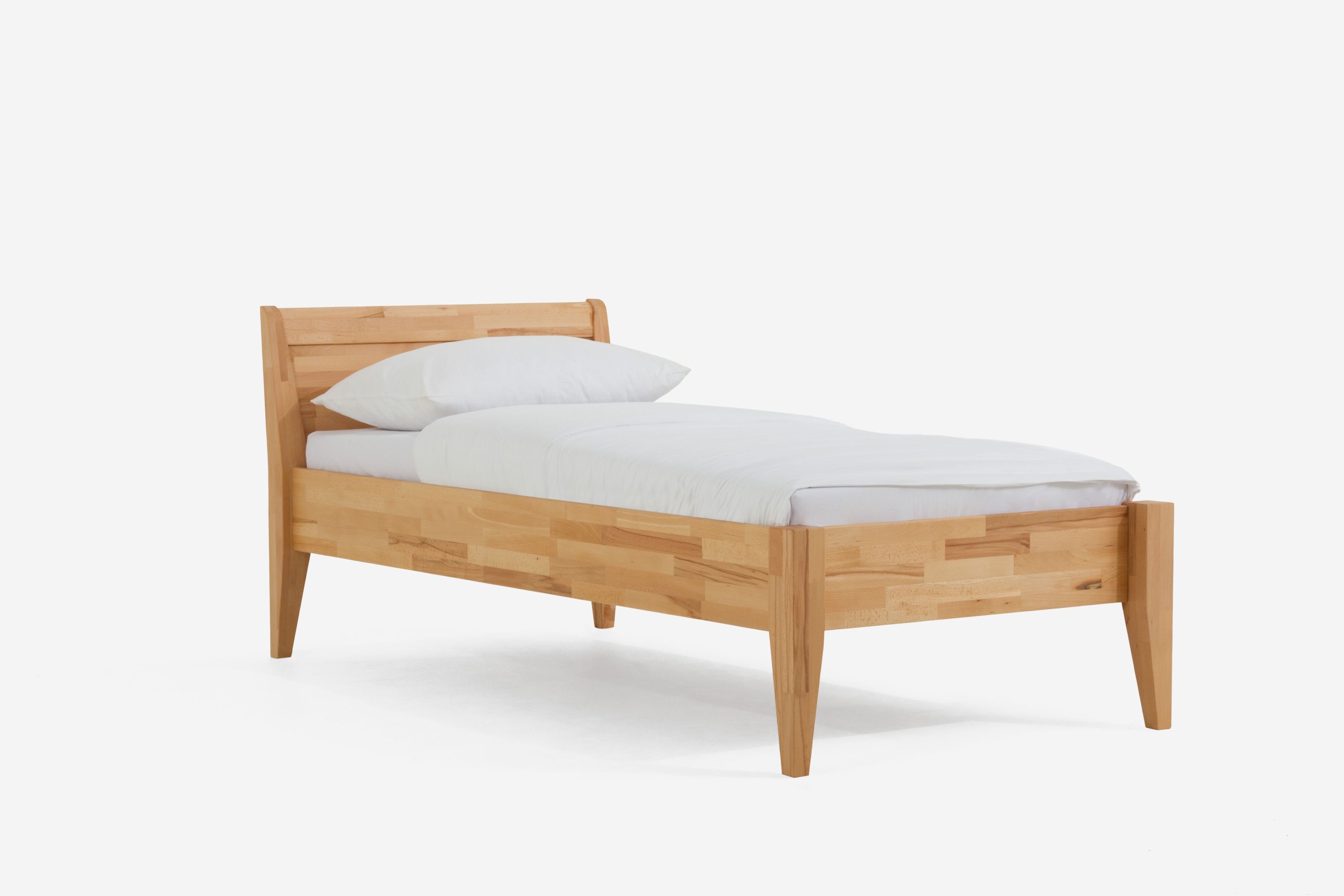 Holzbett Jasmine 120 x 210 cm Kernbuche geölt