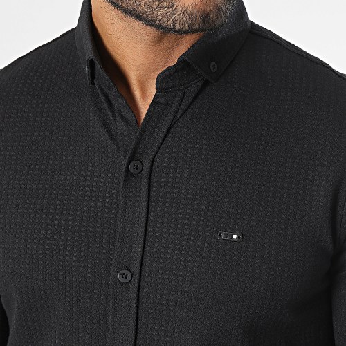Chemise Manches Longues Noir