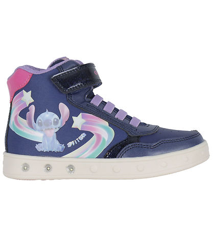 Geox Stiefel m. Leicht - J Skylin - Disney - Stitch - Navy/Fuchs