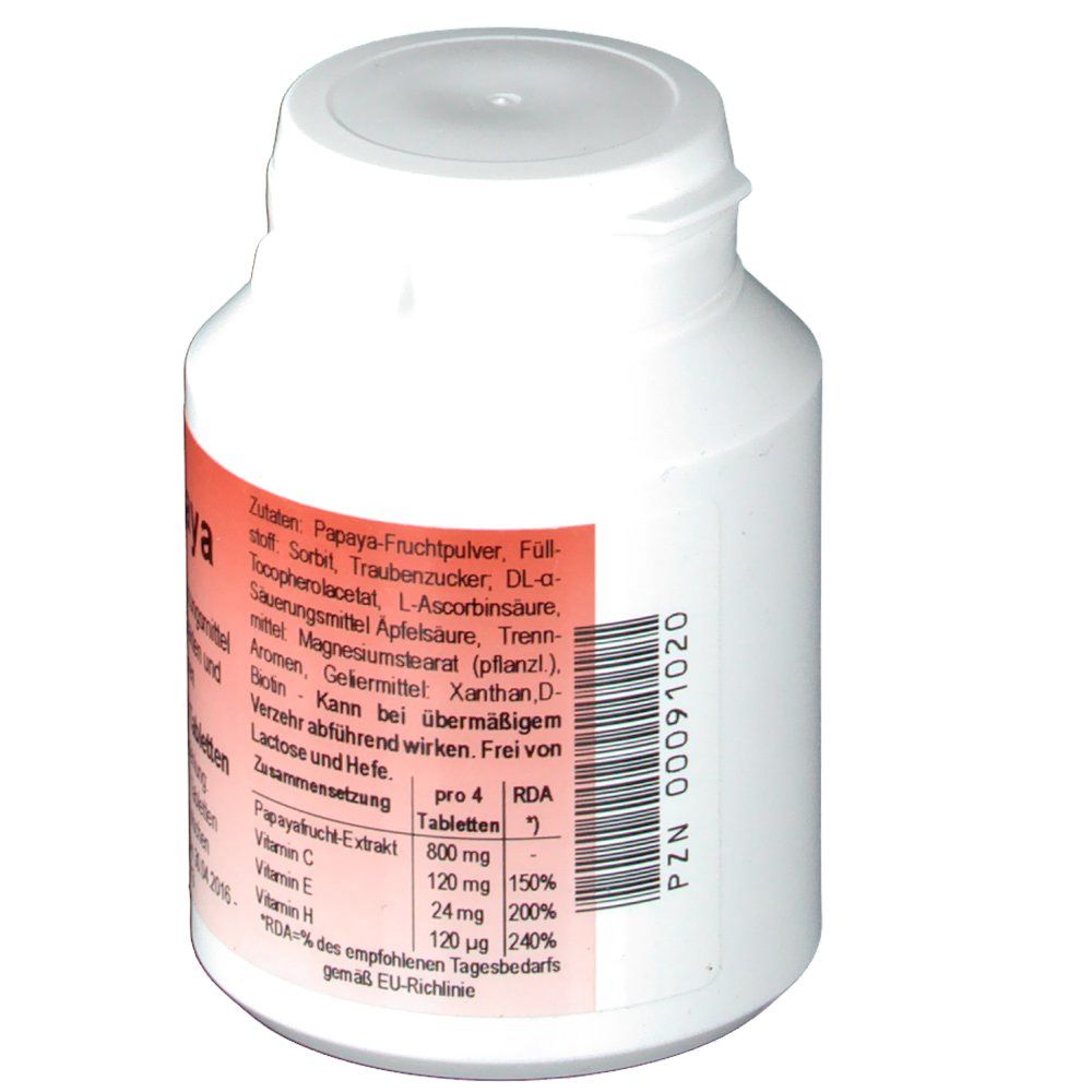 Papaya Kautabletten
