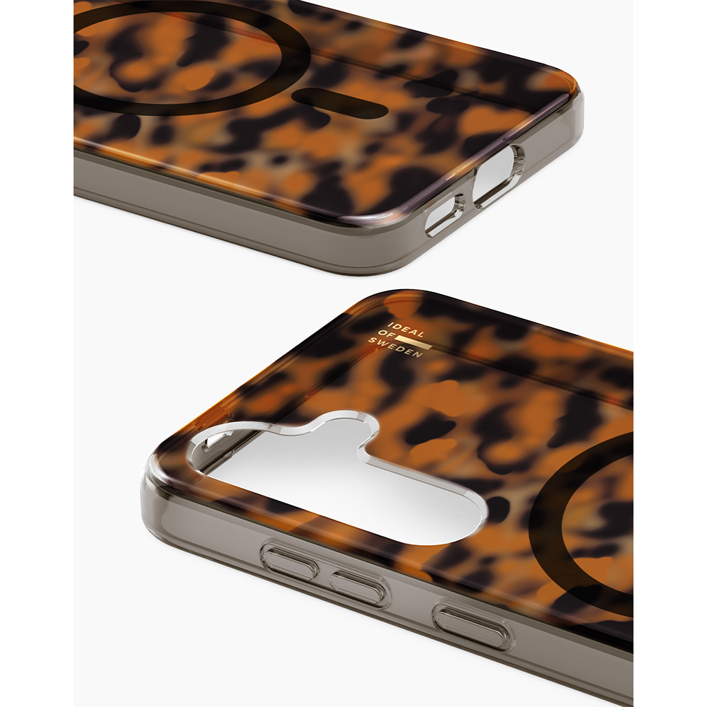Samsung Galaxy S24 Hardcase Hülle Clear Case Recycled MagSafe-Modul (IDCLCMS-S24-518) - Tortoise