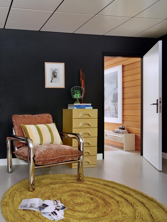 HKliving Round Woolen vloerkleed Ø150 crème