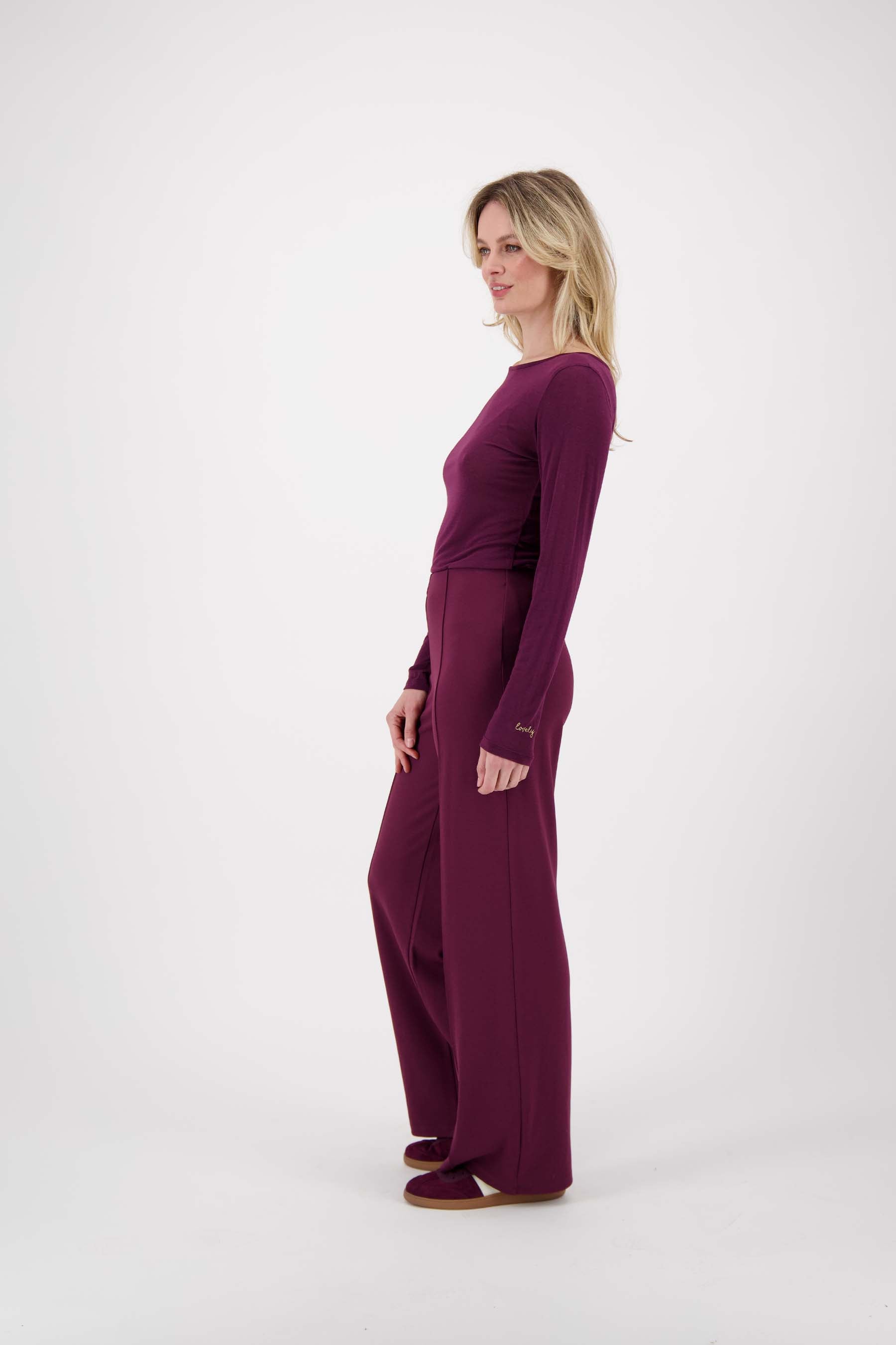 zachte basic top van wol